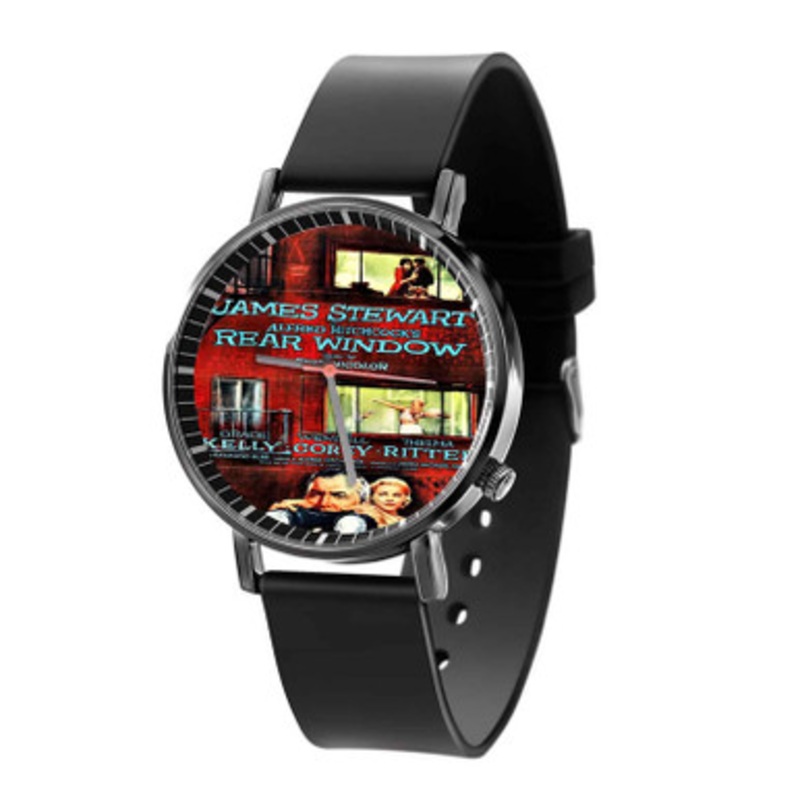 Rear Window Alfred Hitchcock s Movie Black Quartz Watch Unisex With Premium Gift Box
