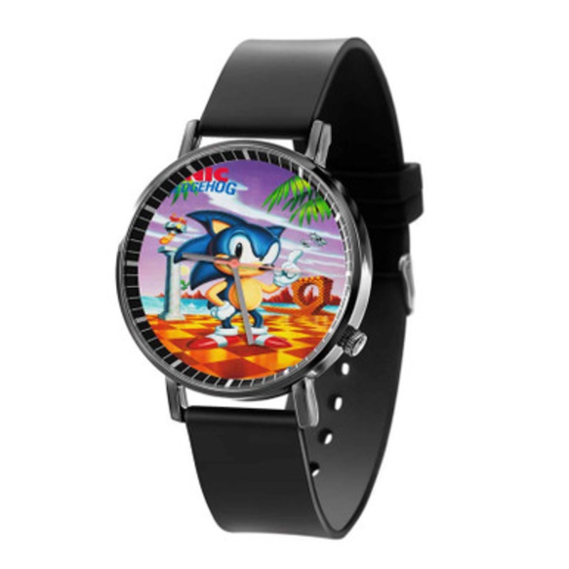 Sonic The Hedgehog Black Quartz Watch Unisex With Premium Gift Box