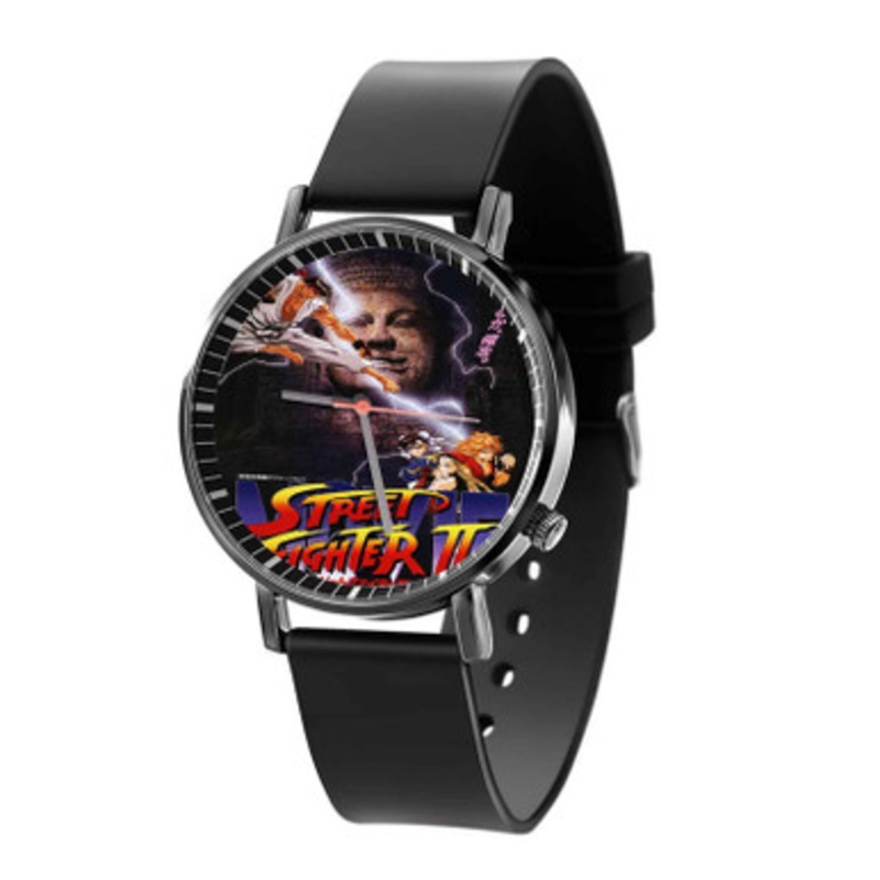 Street Fighter II The Animated Movie Unisex Black Quartz Watch With Premium Gift Box