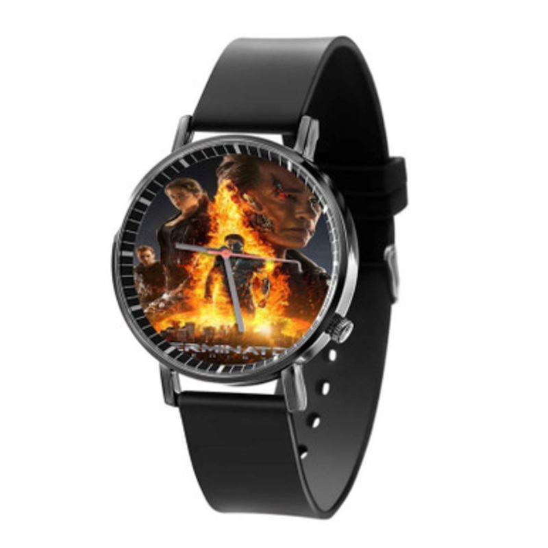 Terminator Genisys Arts Black Quartz Watch Unisex With Premium Gift Box