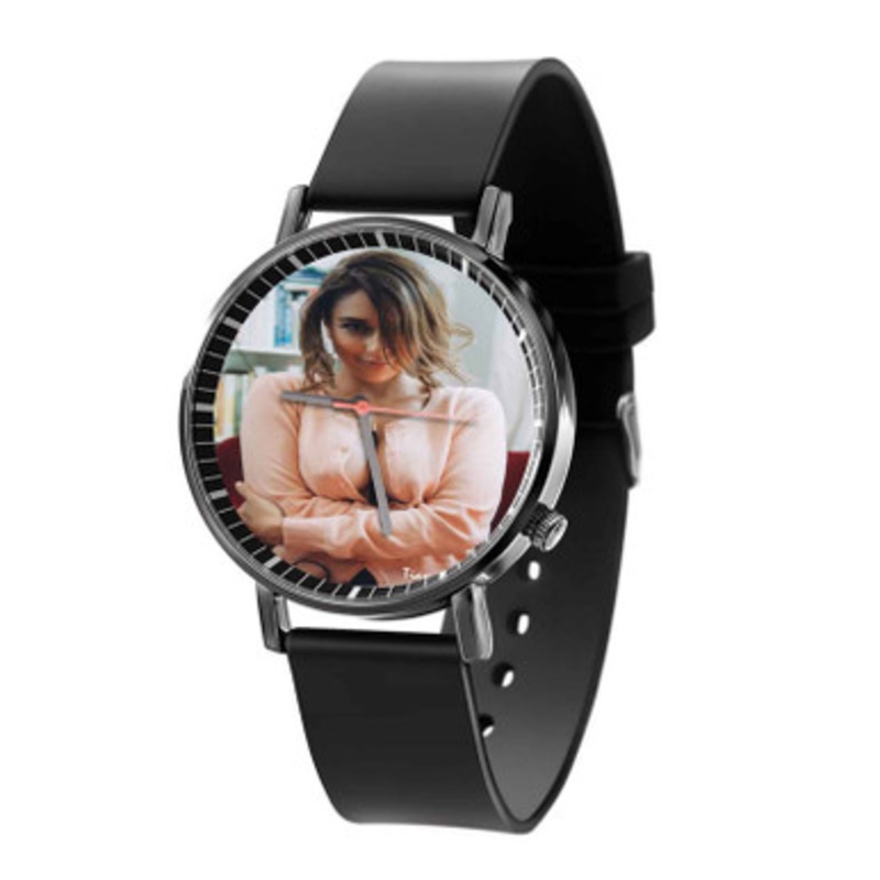 Tianna Gregory Black Quartz Watch Unisex With Premium Gift Box