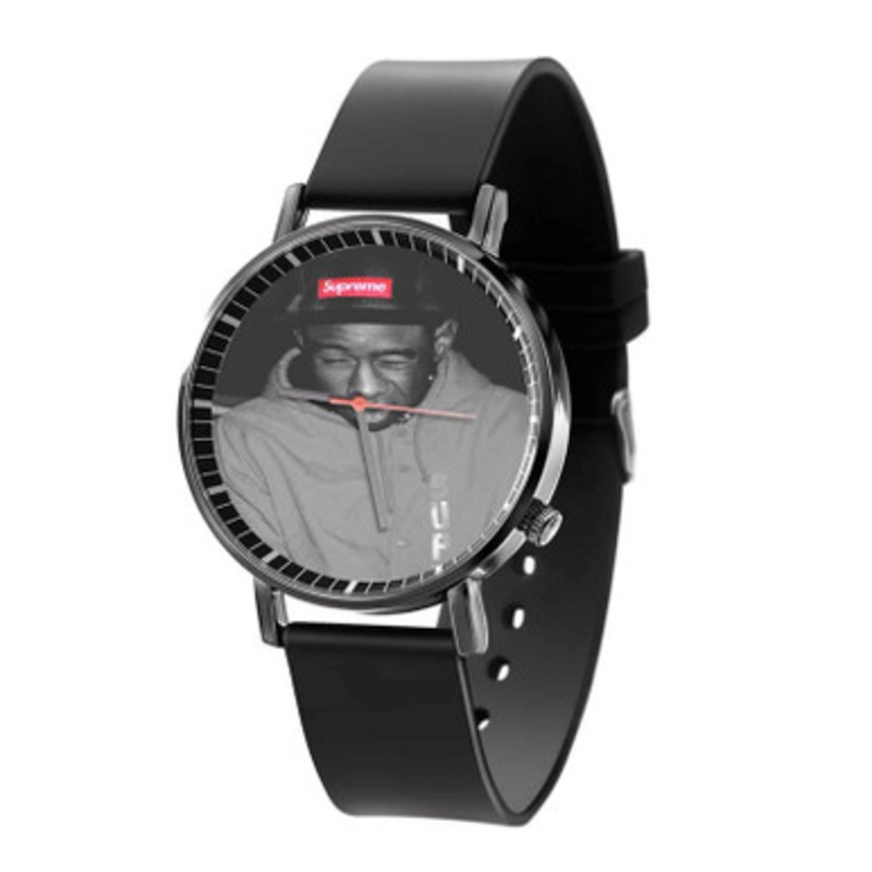 Tyler The Creator Print Black Quartz Watch Unisex With Premium Gift Box