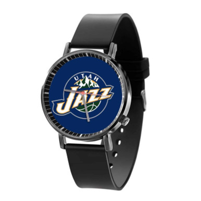 Utah Jazz NBA Black Quartz Watch Unisex With Premium Gift Box