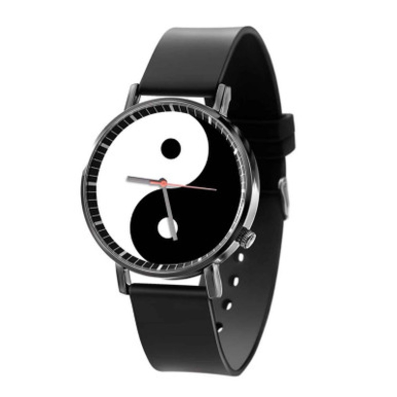 Yin and yang Black Quartz Watch Unisex With Premium Gift Box