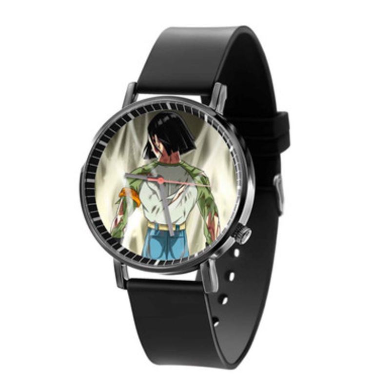 Android 17 Dragon Ball Super Black Quartz Watch Unisex With Premium Gift Box