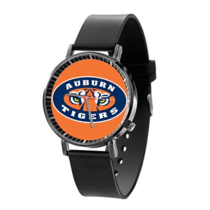 Auburn Tigers Black Quartz Watch Unisex With Premium Gift Box