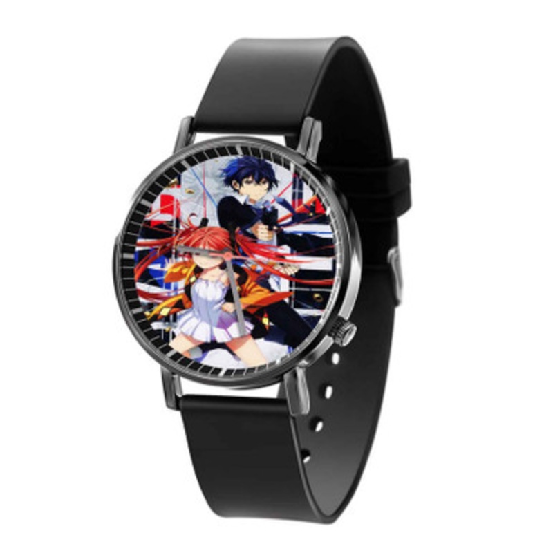 Black Bullet Anime Black Quartz Watch Unisex With Premium Gift Box