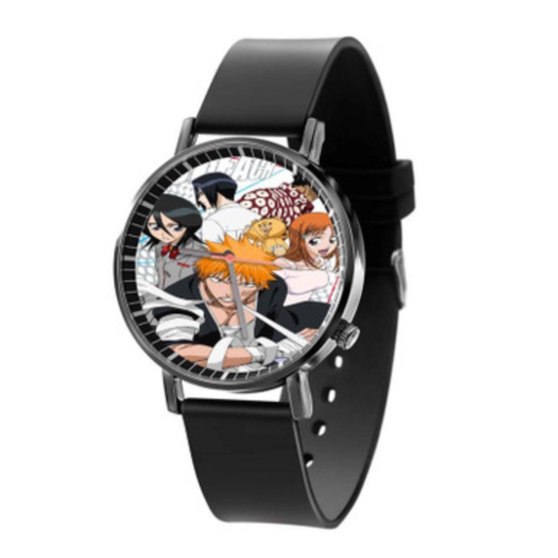 Bleach Black Quartz Watch With Premium Gift Box for Unisex