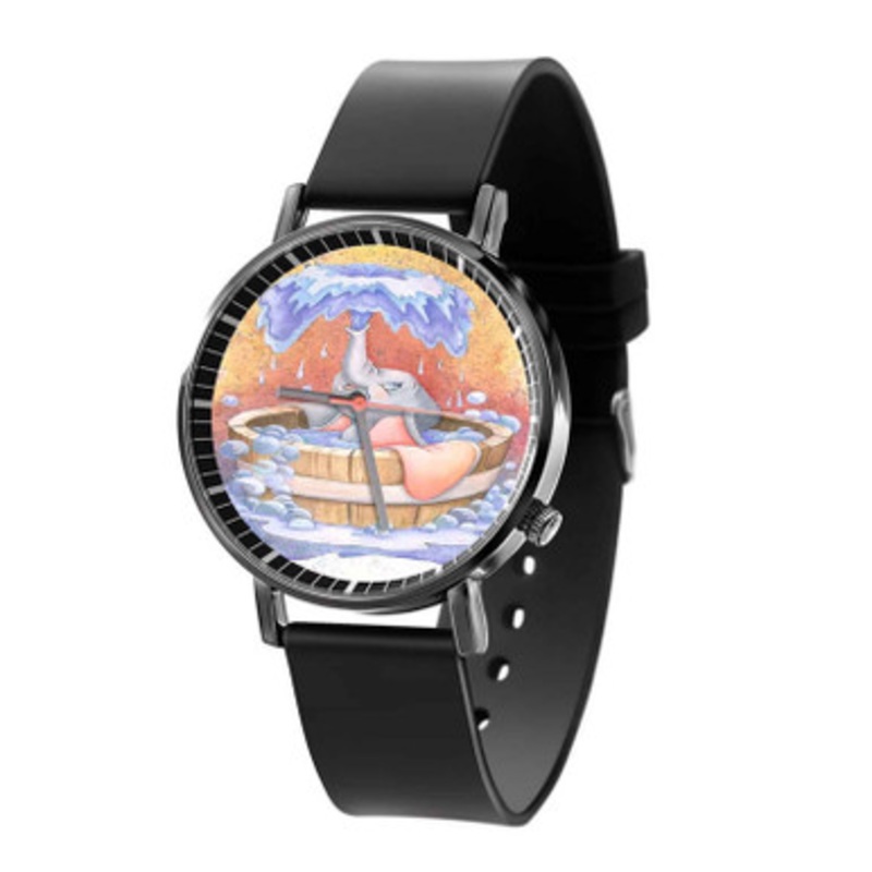 Dumbo Disney Black Quartz Watch Unisex With Premium Gift Box