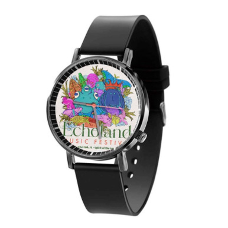 Echoland Music Festival 2023 Black Quartz Watch Unisex With Premium Gift Box