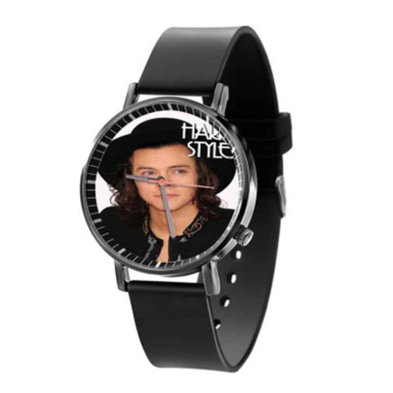 Harry Styles One Direction Black Quartz Watch Unisex With Premium Gift Box