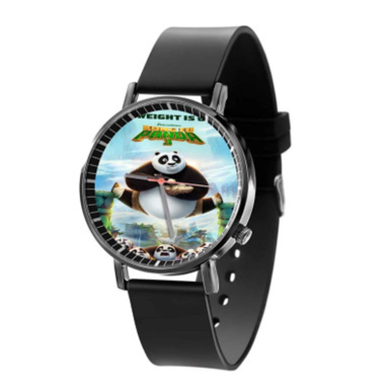 Kung Fu Panda 3 Eat Black Quartz Watch Unisex With Premium Gift Box