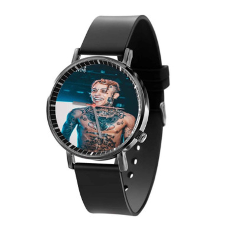 Lil Skies Quality Black Quartz Watch With Premium Gift Box for Unisex