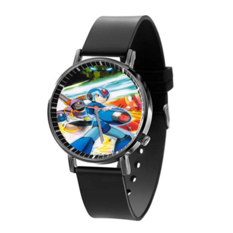 Mega Man Maverick Hunter X Black Quartz Watch Unisex With Premium Gift Box