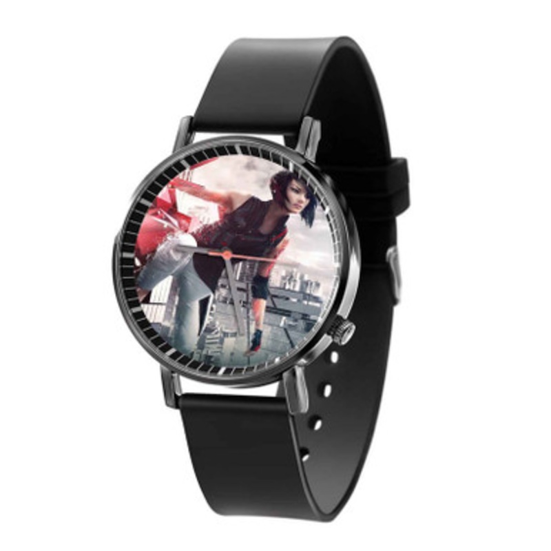 Mirror s Edge Catalyst Faith Connors Black Quartz Watch Unisex With Premium Gift Box