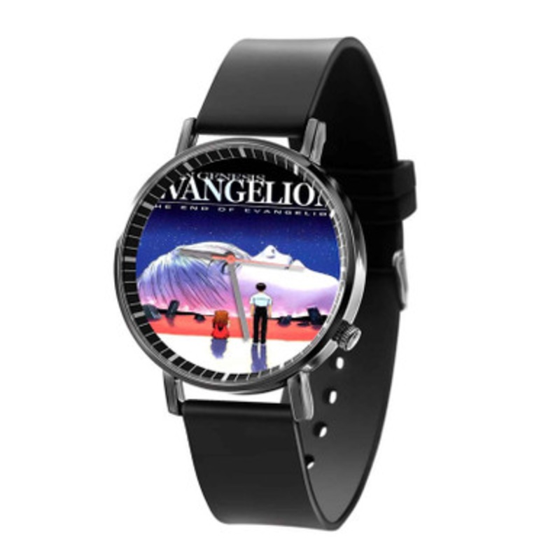 Neon Genesis Evangelion Art Black Quartz Watch Unisex With Premium Gift Box