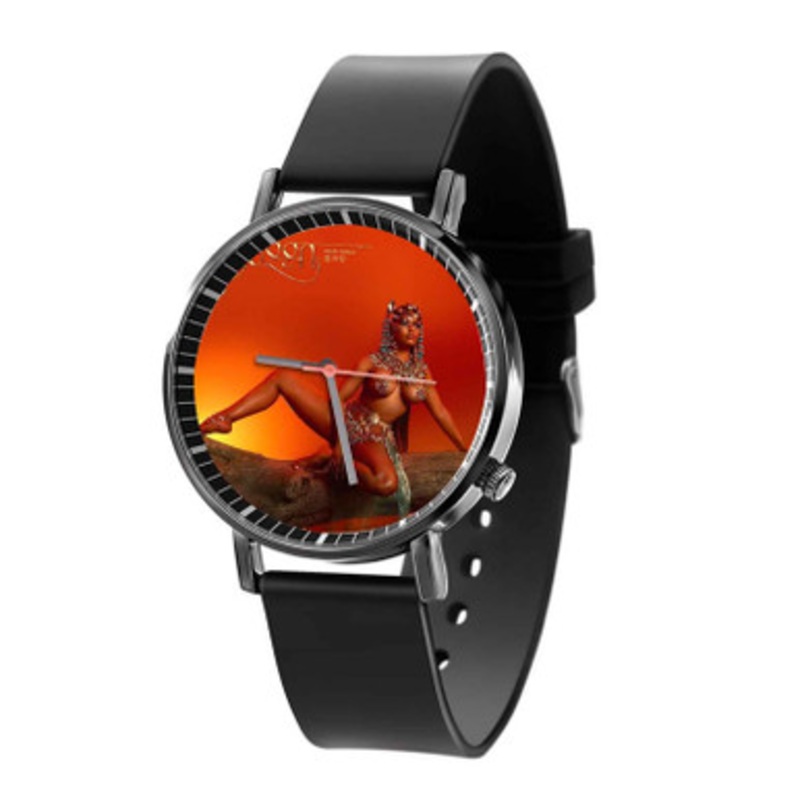 Nicki Minaj Queen Black Quartz Watch With Premium Gift Box for Unisex