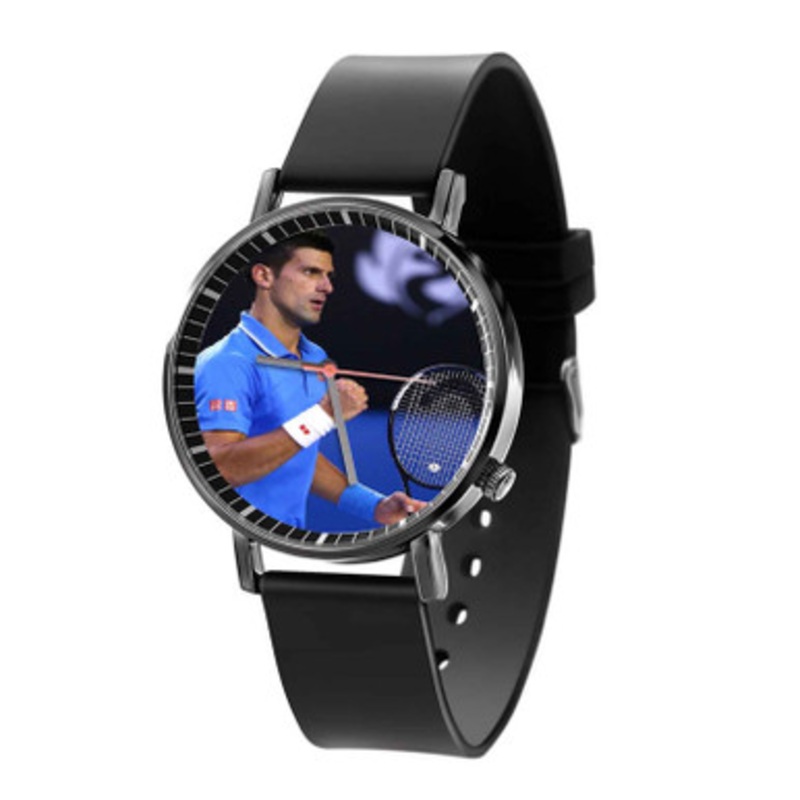 Novak Djokovic Black Quartz Watch Unisex With Premium Gift Box