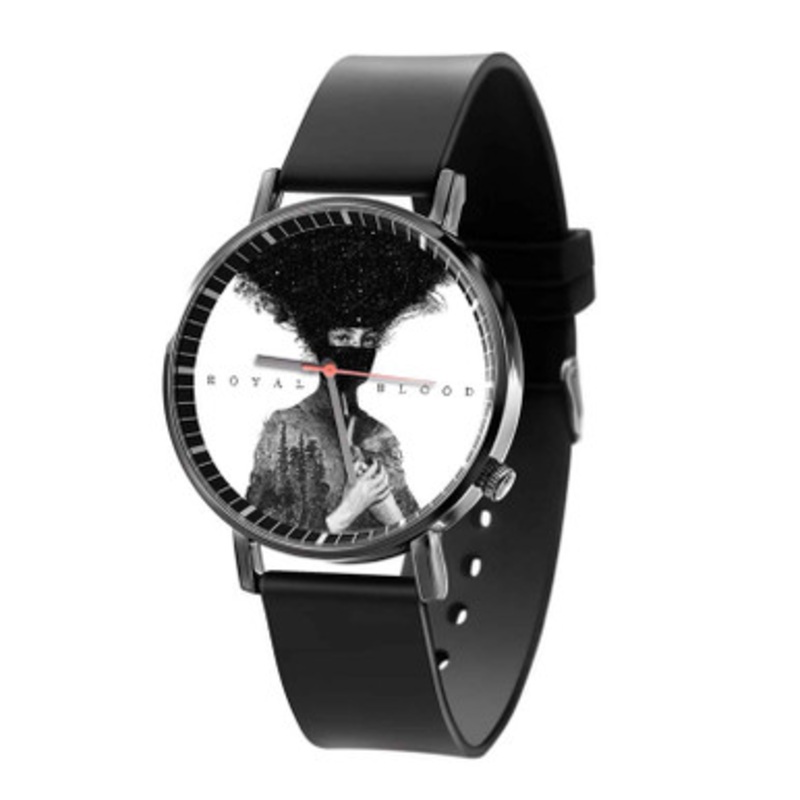 Royal Blood Black Hair Sky Black Quartz Watch Unisex With Premium Gift Box