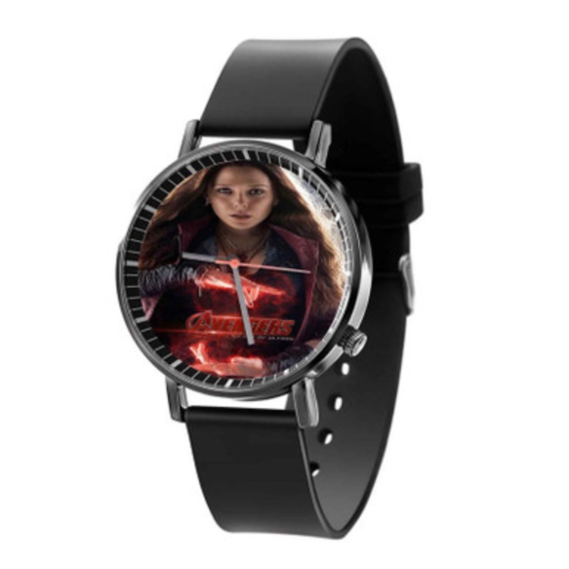 Scarlet Witch The Avengers Black Quartz Watch Unisex With Premium Gift Box