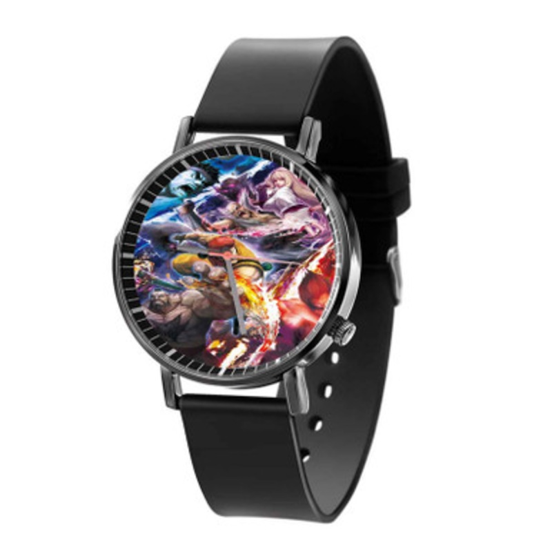 Street Fighter x Tekken Black Quartz Watch Unisex With Premium Gift Box