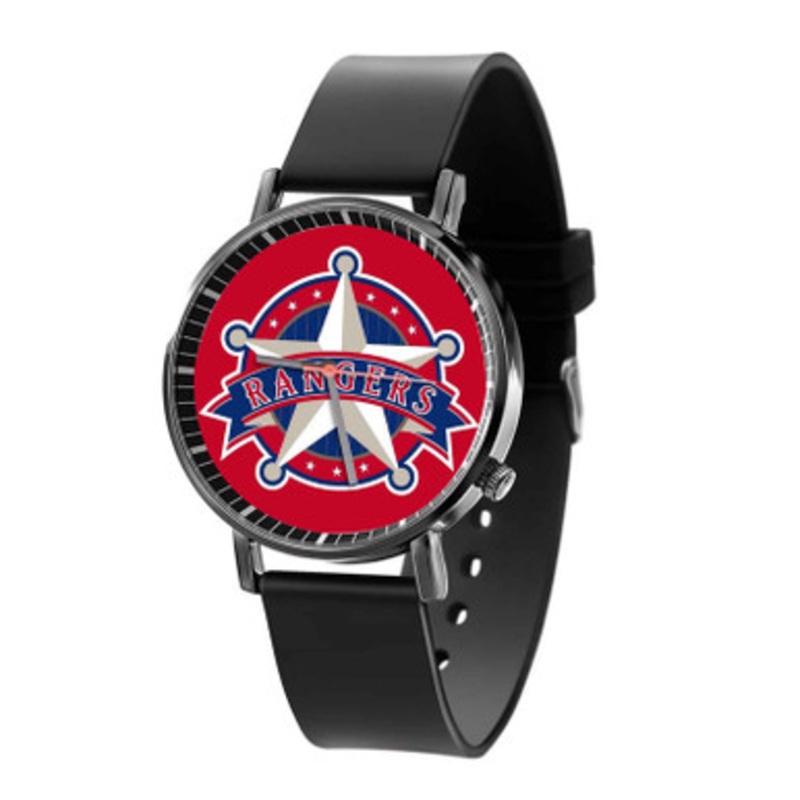 Texas Rangers MLB Black Quartz Watch Unisex With Premium Gift Box