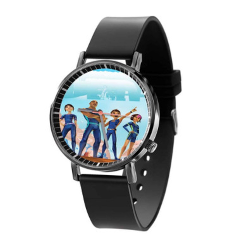 The Deep Black Quartz Watch With Premium Gift Box for Unisex