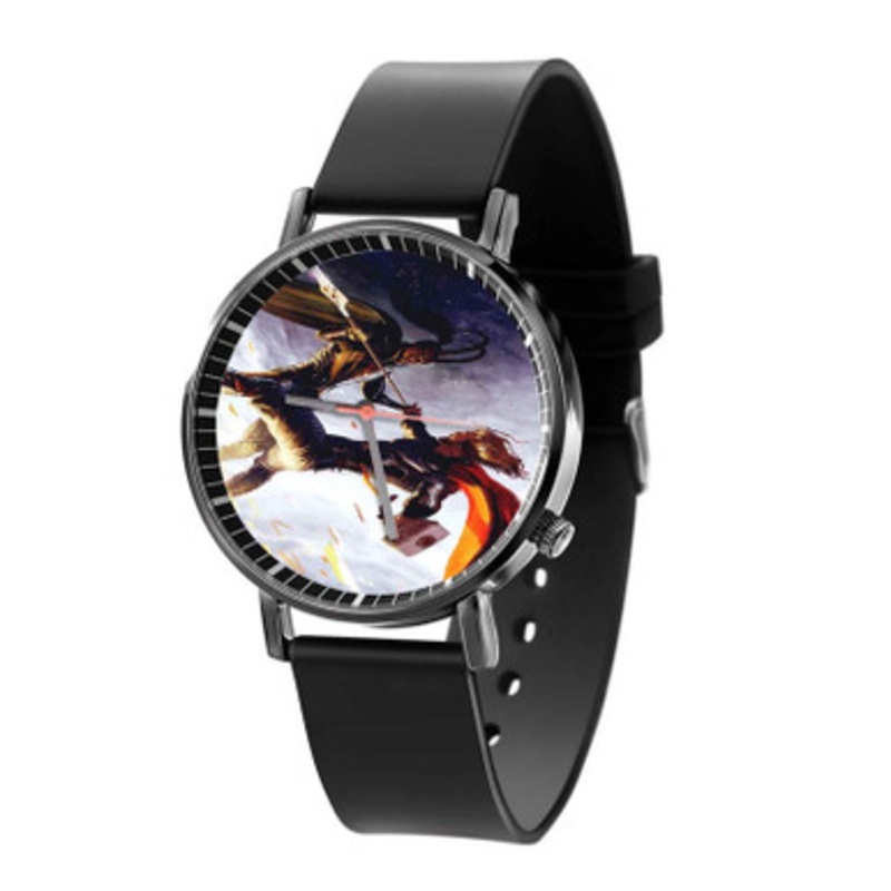 Thor vs Loki Black Quartz Watch Unisex With Premium Gift Box