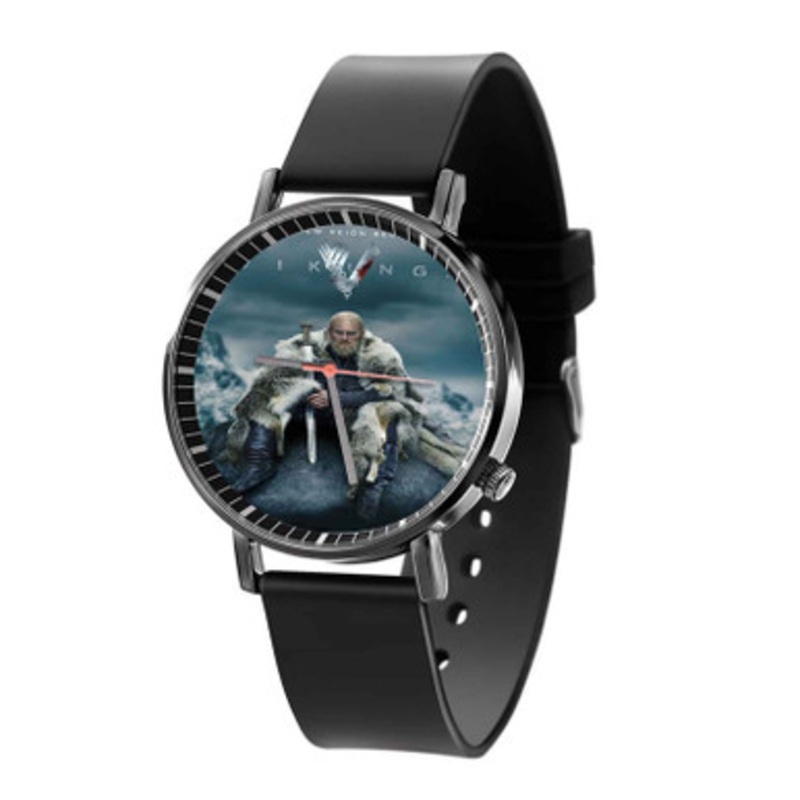 Vikings Season 6 Black Quartz Watch Unisex With Premium Gift Box