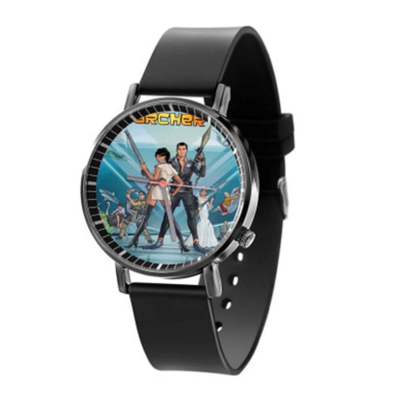 Archer Art Black Quartz Watch Unisex With Premium Gift Box
