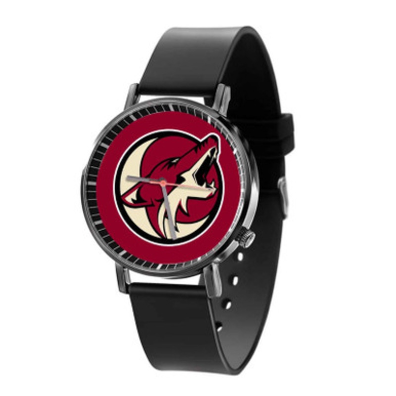 Arizona Coyotes NHL Art Black Quartz Watch Unisex With Premium Gift Box