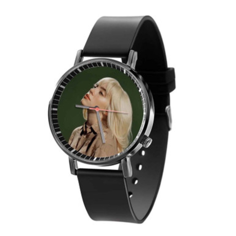 Billie Eilish Black Quartz Watch With Premium Gift Box for Unisex