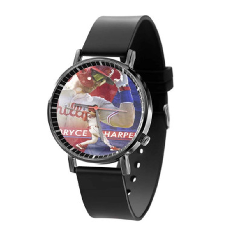 Bryce Harper Philadelphia Phillies Black Quartz Watch With Premium Gift Box for Unisex
