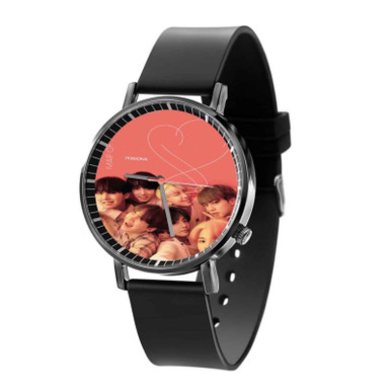 BTS Map Of The Soul Black Quartz Watch Unisex With Premium Gift Box