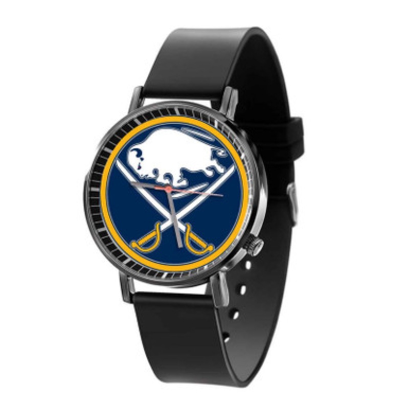 Buffalo Sabres NHL Black Quartz Watch Unisex With Premium Gift Box