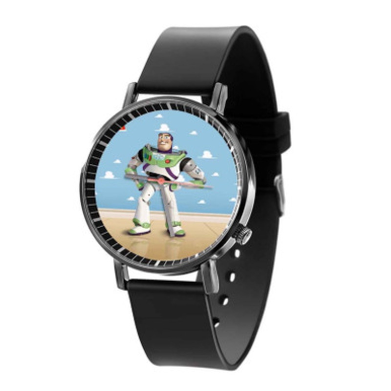Buzz Lightyear Toy Story Unisex Black Quartz Watch With Premium Gift Box