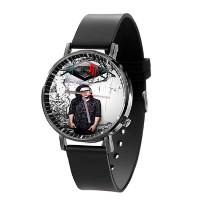 DJ Skrillex Black Quartz Watch Unisex With Premium Gift Box