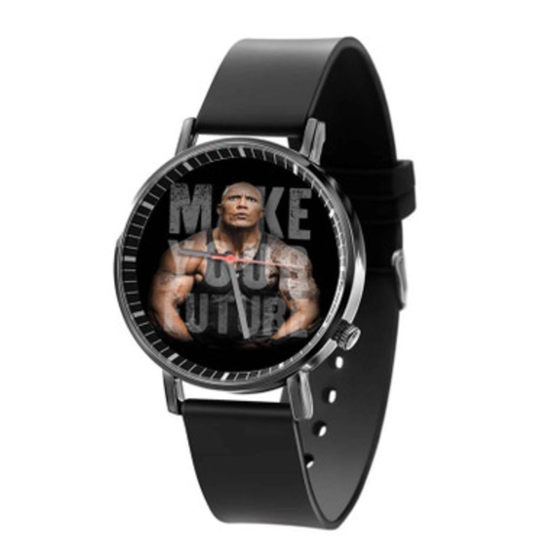 Dwayne Johnson Quotes Make Your Future Black Quartz Watch Unisex With Premium Gift Box