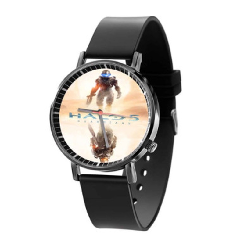 Halo 5 Guardians Shadow Black Quartz Watch Unisex With Premium Gift Box