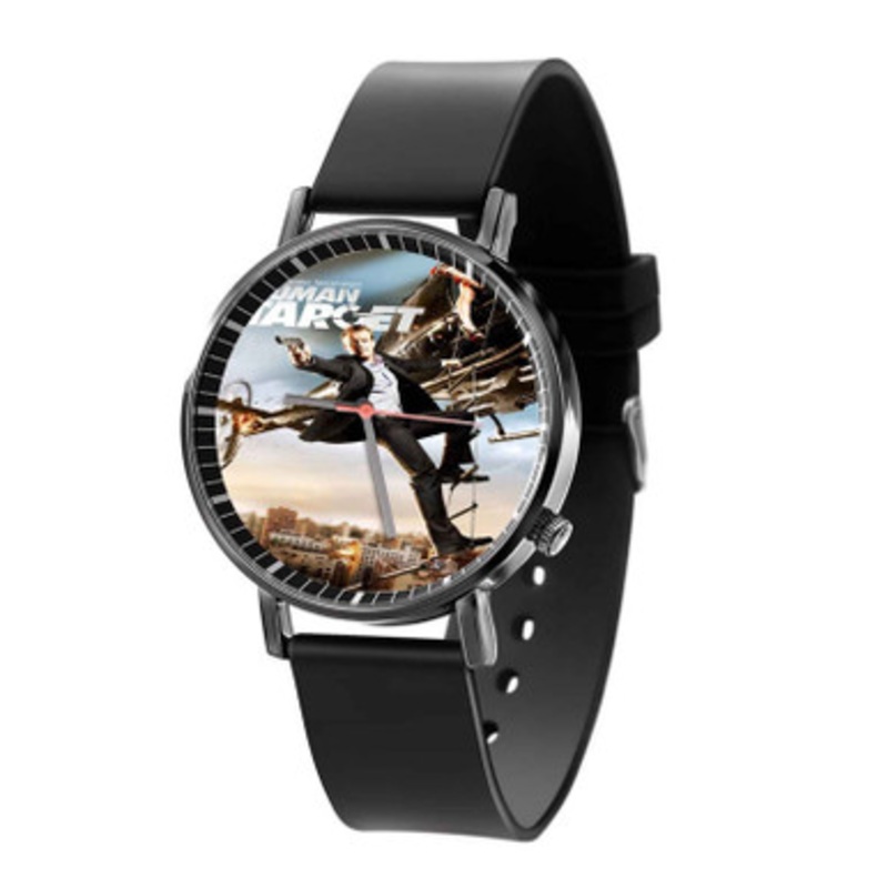 Human Target Unisex Black Quartz Watch With Premium Gift Box