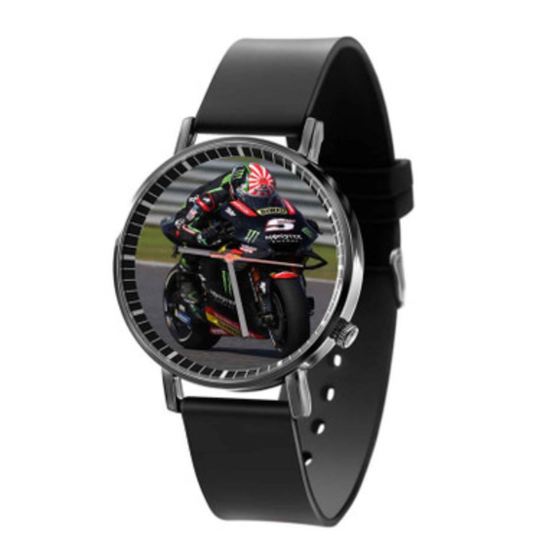 Johann Zarco Black Quartz Watch Unisex With Premium Gift Box