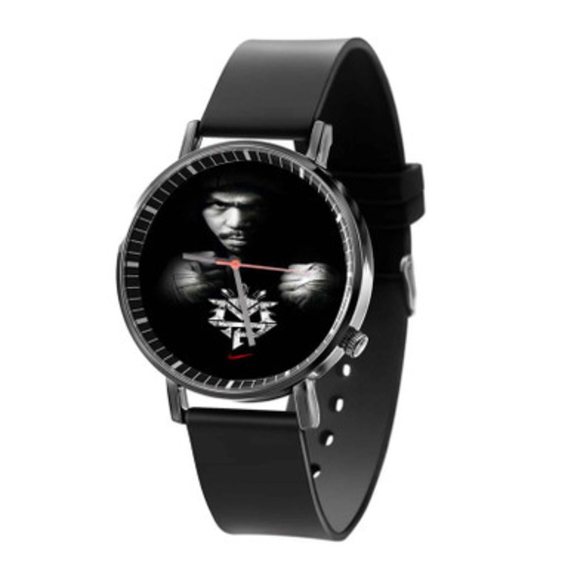 Manny Pacquiao Arts Unisex Black Quartz Watch With Premium Gift Box