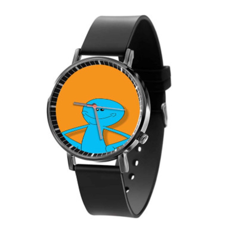 Mr Meeseeks Rick and Morty Black Quartz Watch Unisex With Premium Gift Box