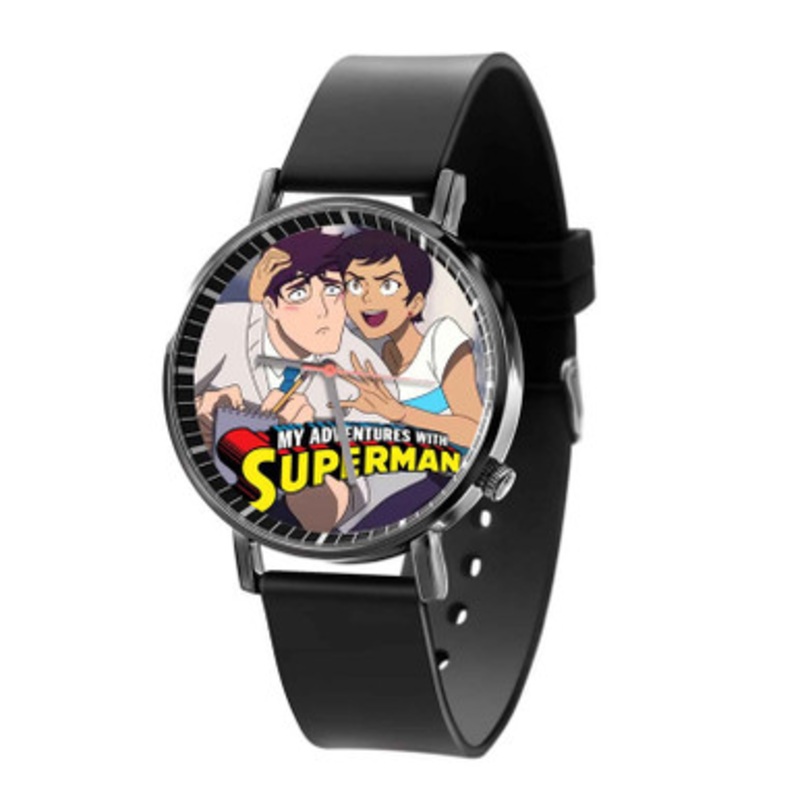 My Adventures with Superman Black Quartz Watch Unisex With Premium Gift Box