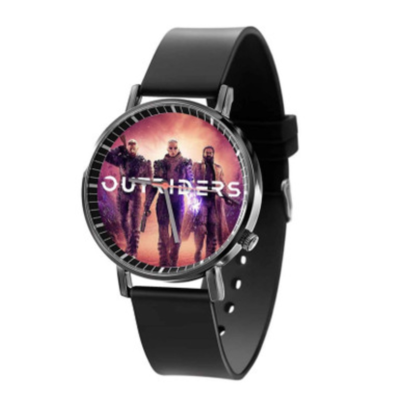 Outriders Black Quartz Watch Unisex With Premium Gift Box
