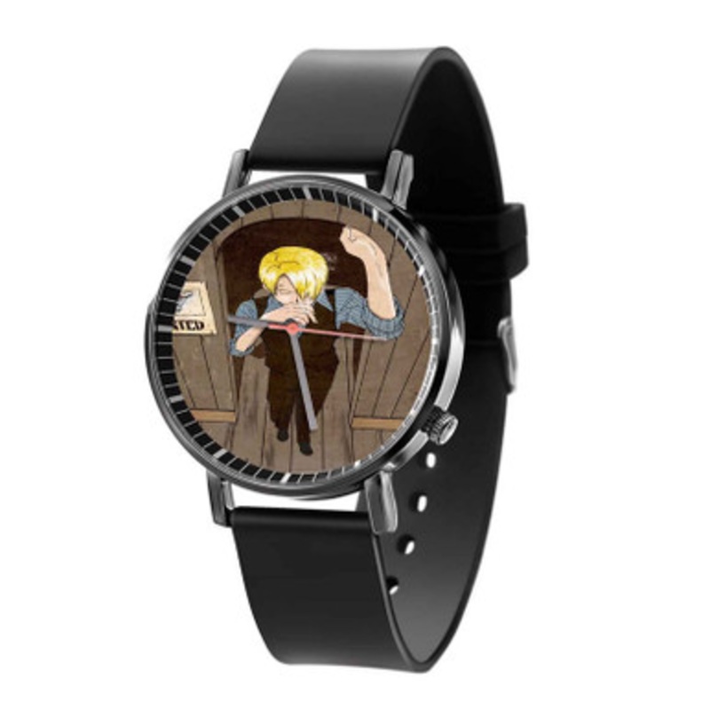 Sanji One Piece Black Quartz Watch Unisex With Premium Gift Box