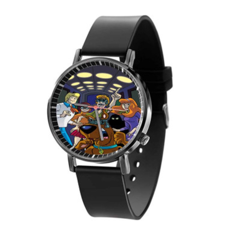 Scooby Doo Characters Black Quartz Watch Unisex With Premium Gift Box