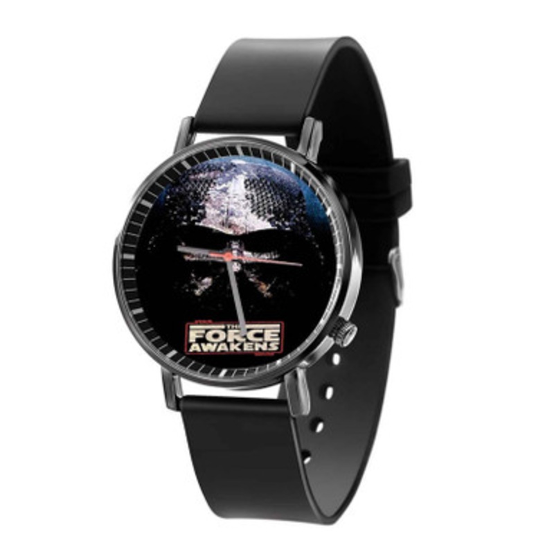 Star Wars The Force Awakens 2015 Black Quartz Watch Unisex With Premium Gift Box