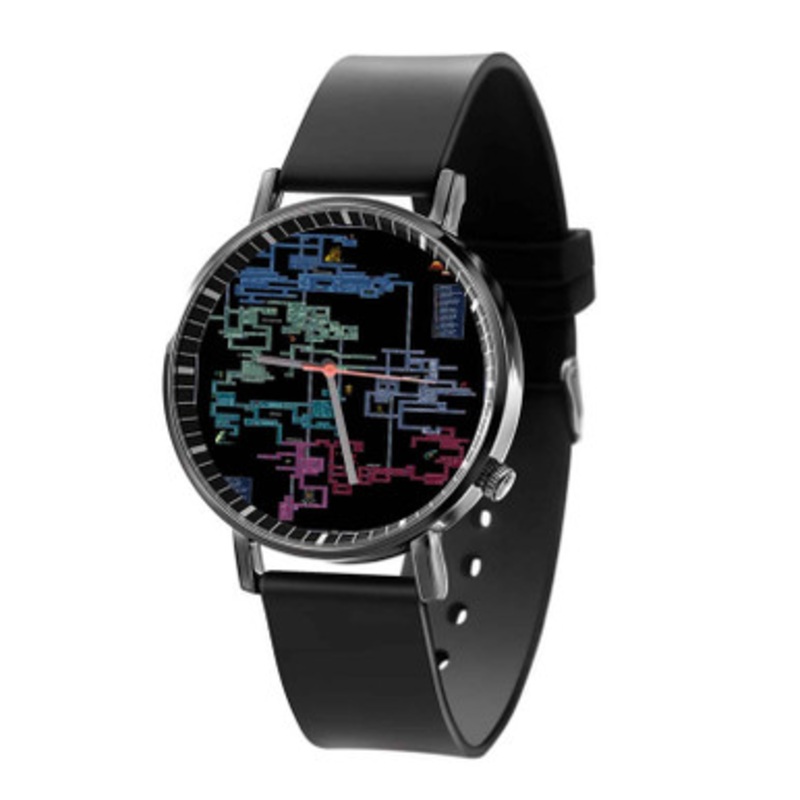 Super Metroid NES MAP Arts Unisex Black Quartz Watch With Premium Gift Box
