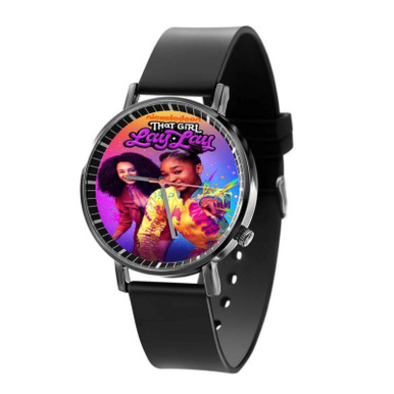 That Girl Lay Lay Black Quartz Watch With Premium Gift Box for Unisex